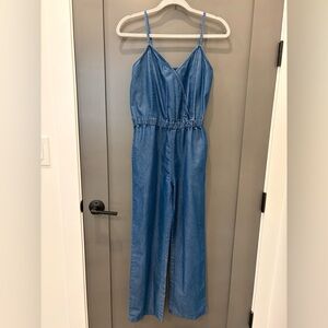 Stylish Blue Chambray Jumpsuit